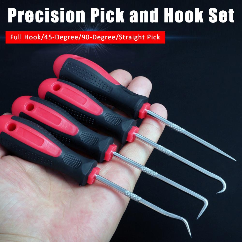 4PCS Oil Seal Rubber Ring Mini Hook and Pick Set Car Auto Repair Maintenance Hardware Tools