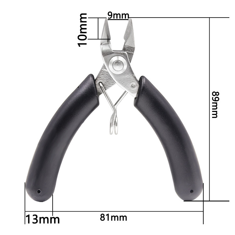 1Pc Sieraden Gereedschap Dikker Handvat Roestvrijstalen Tang Tang Staal Draadsnijder Voor Sieraden Reparatie Draadwikkel Ambachten Maken: WHITE