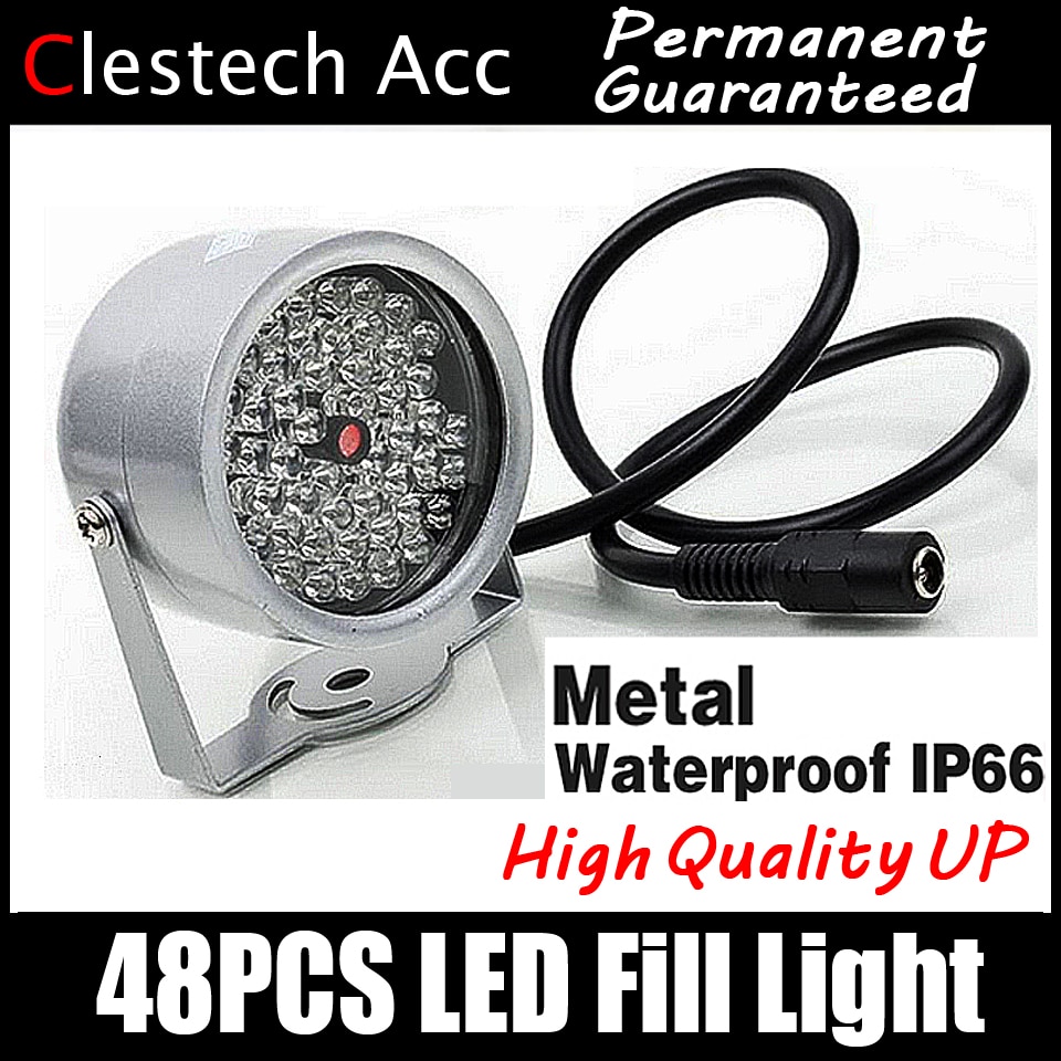 8.28biggest 48LED Illuminator IR Infrared dome hd Night vision enhancement Fill light Vision 40M Lamp Securit 850nm 12V