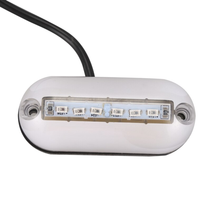 6 Led lumière de pêche sous-Marine 12V bateau veilleuse eau paysage éclairage pour bateau marin