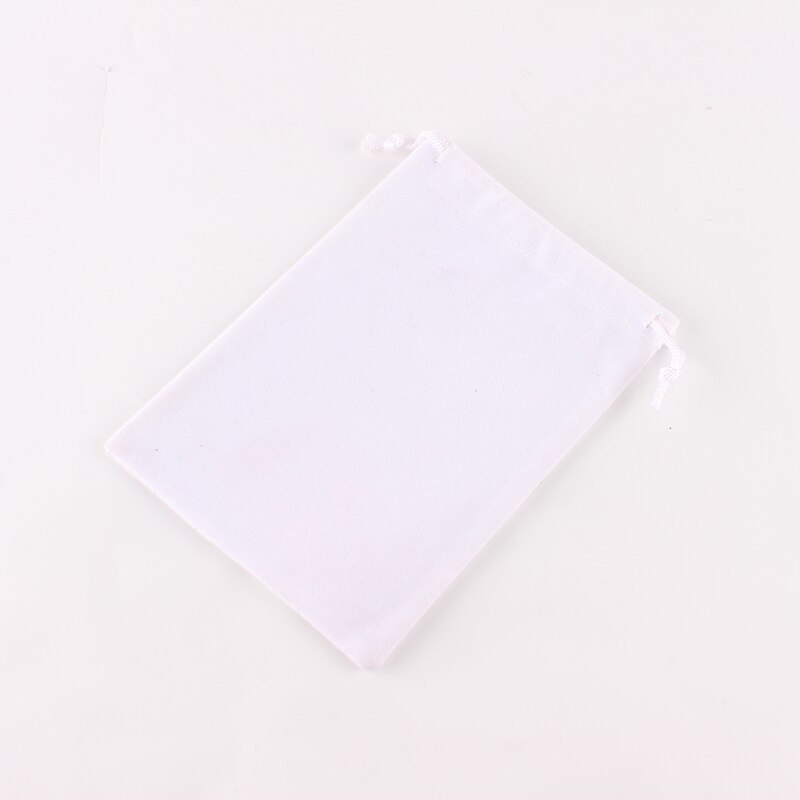 10pcs/lot 10*14cm Mini Velvet Drawstring Bag Jewel Accessories Storage Bags Packing Pouch: White