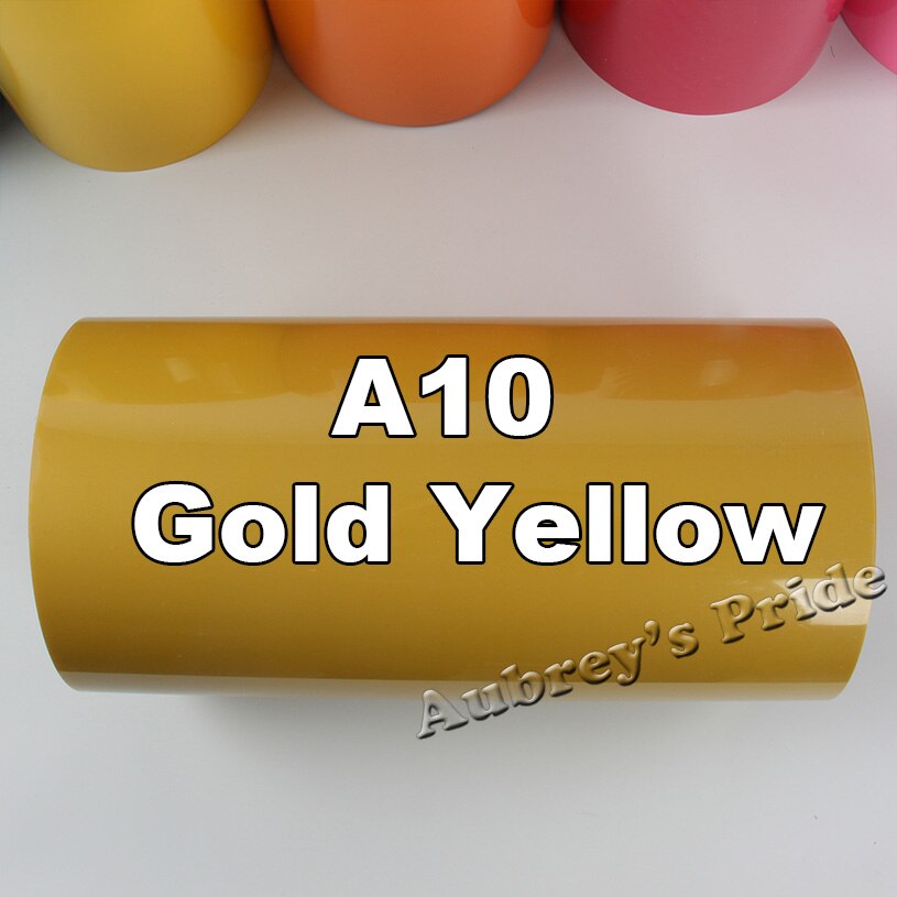 30cmx100cm (12&quot;x40&quot;) PVC Heat Transfer Vinyl Heat Press Machine Cutting Plotter Cutter T-shirt DIY Foil Film Paper: Gold A10