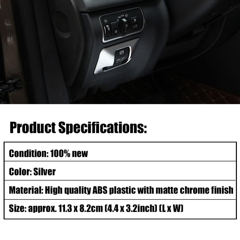 Chrome Electronic Handbrake Button Panel Decorative Cover For Volvo XC60 V60 XC70 S60 S80 Car Styling ABS Panel Trim Cover