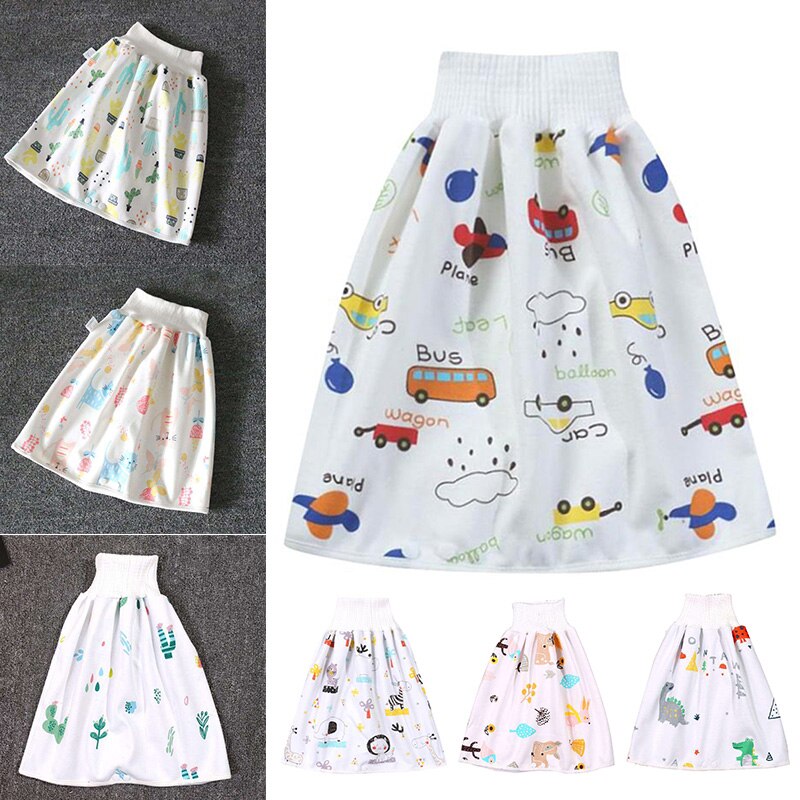 Nouvellement confortable enfants couche-culotte jupe Shorts 2 en 1 imperméable Super absorbant étanche lavable bébé couche-culotte jupe pantalon