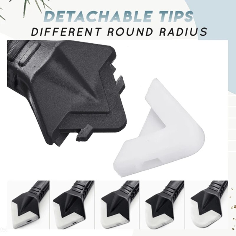 7 Stks/set 3 In 1 Siliconen Breeuwen Gereedschappen Siliconen Troffel Residu Schraper Voor Keuken Badkamer Muur Floor Tile Sink In voorraad