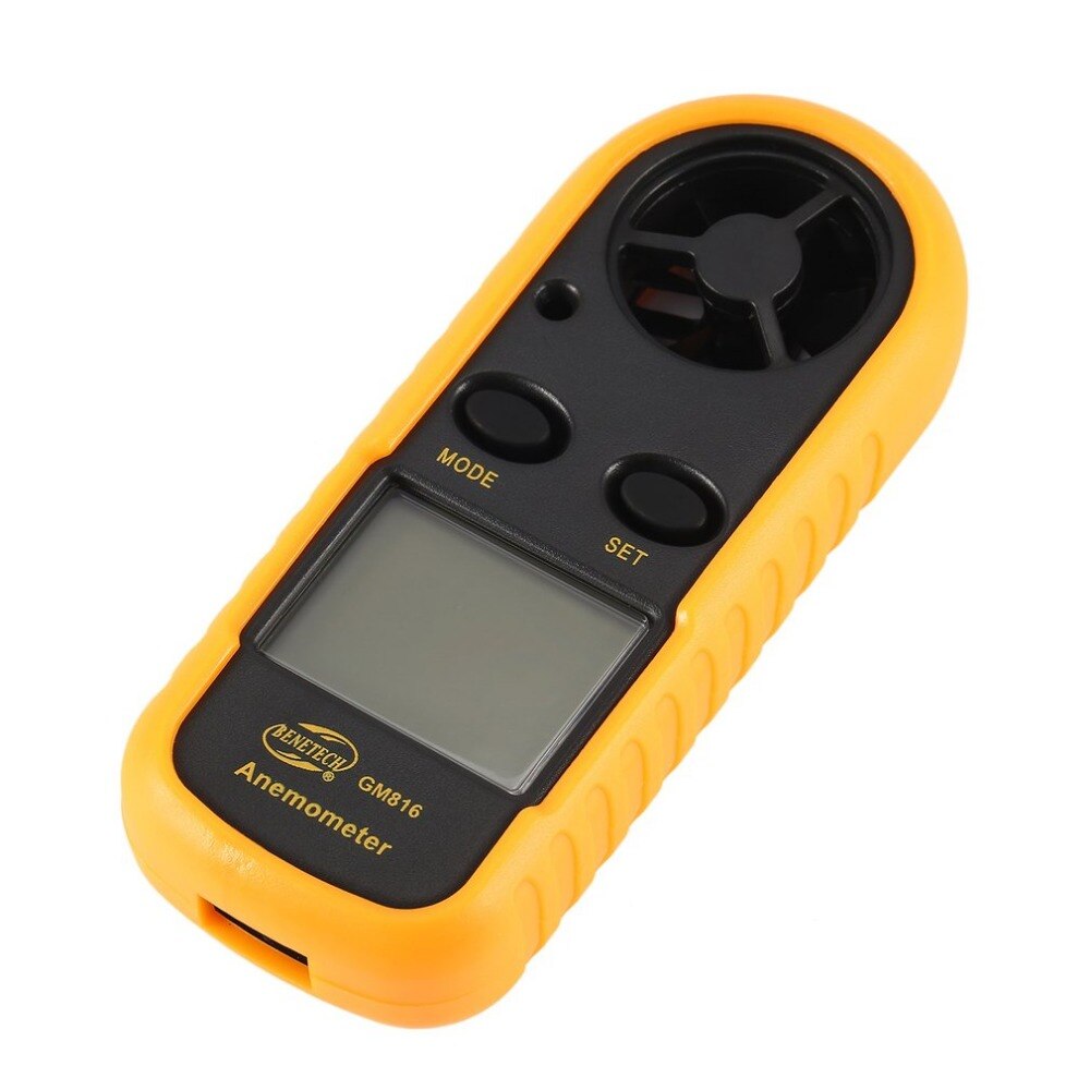 BBENETECH GM816 Digital Anemometer Windmeter Thermometer Air Velocity Airflow Temperature Wind Speed Gauge with LCD Backlight