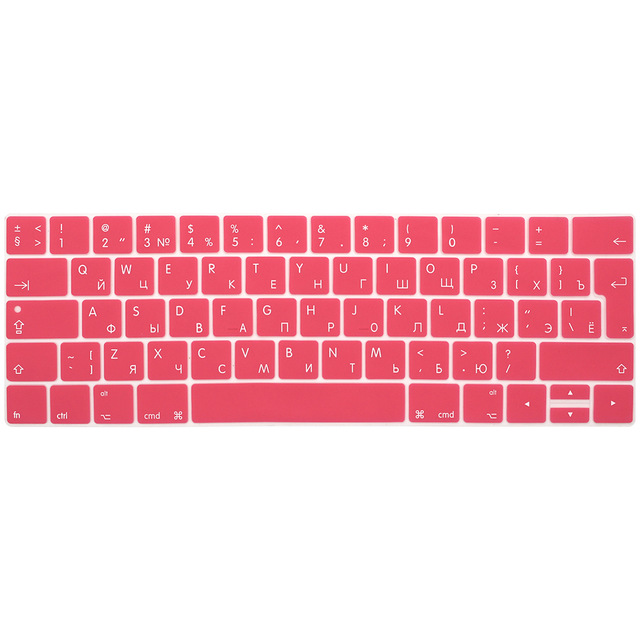 Rosja rosyjski list TouchBar nakładka na klawiaturę dla Macbook Pro 13 15 A1706 A1989/A1707 A1990 2018 2019 Multi touch bar: Pink