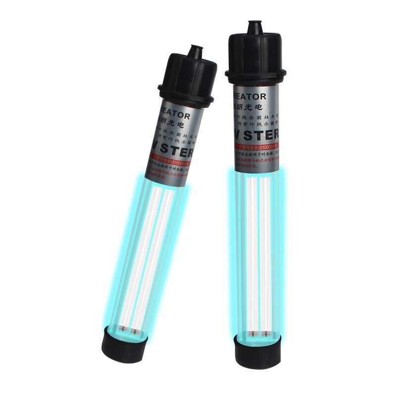 Lámpara esterilizadora UV sumergible para acuario, filtro de luz ultravioleta impermeable, floración de algas, luz limpia para pecera, estanque, Coral