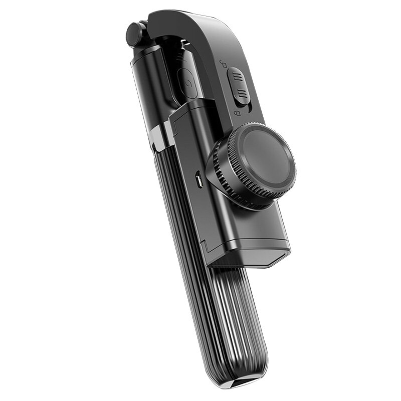 Estabilizador de mano Gimbal para teléfono móvil trípode de Grabación de Vídeo Gimbal portátil para Iphone/Android/Huawei Mini trípodes: Black