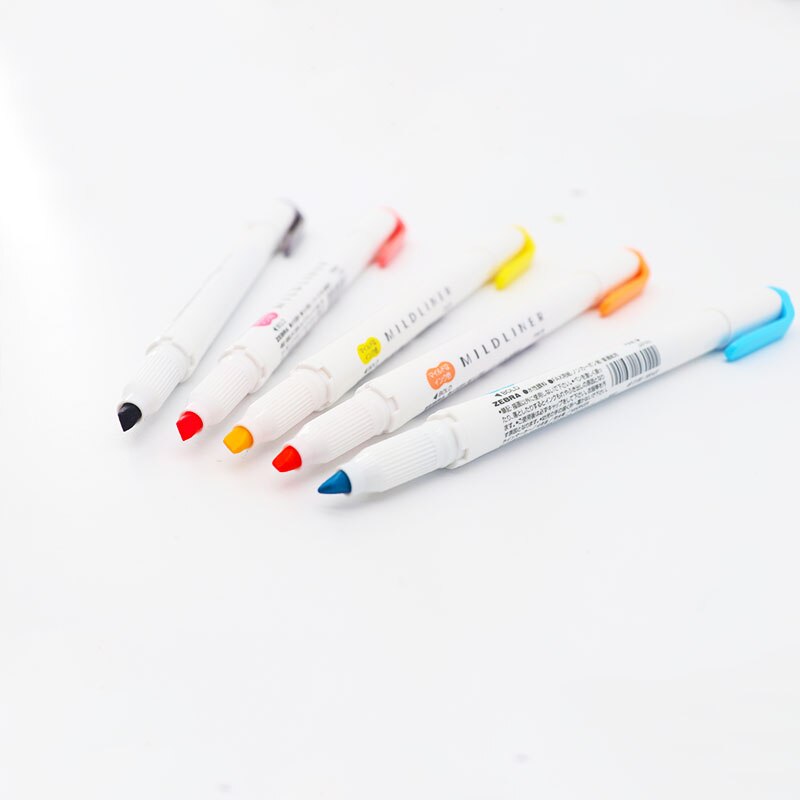 Zebra-Juego de rotuladores de doble punta para la escuela, juego de bolígrafos de doble punta, marcador de dibujo, papelería Mildliner