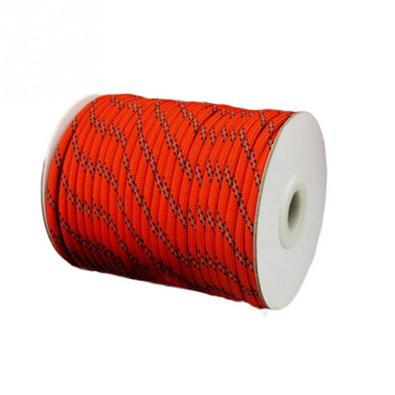 Paracord da campeggio all&#39;aperto 4mm corda per tenda riflettente in grassetto 20M 30M 50M baldacchino multifunzione cavo antivento abbigliamento sportivo all&#39;aperto