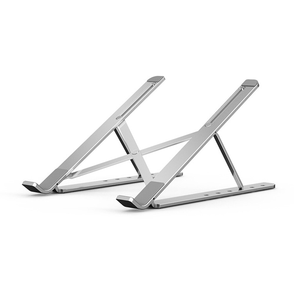 Portable Folding Aluminum Adjustable Notebook Stand Foldable Laptop Stand Holder DOM668: Default Title