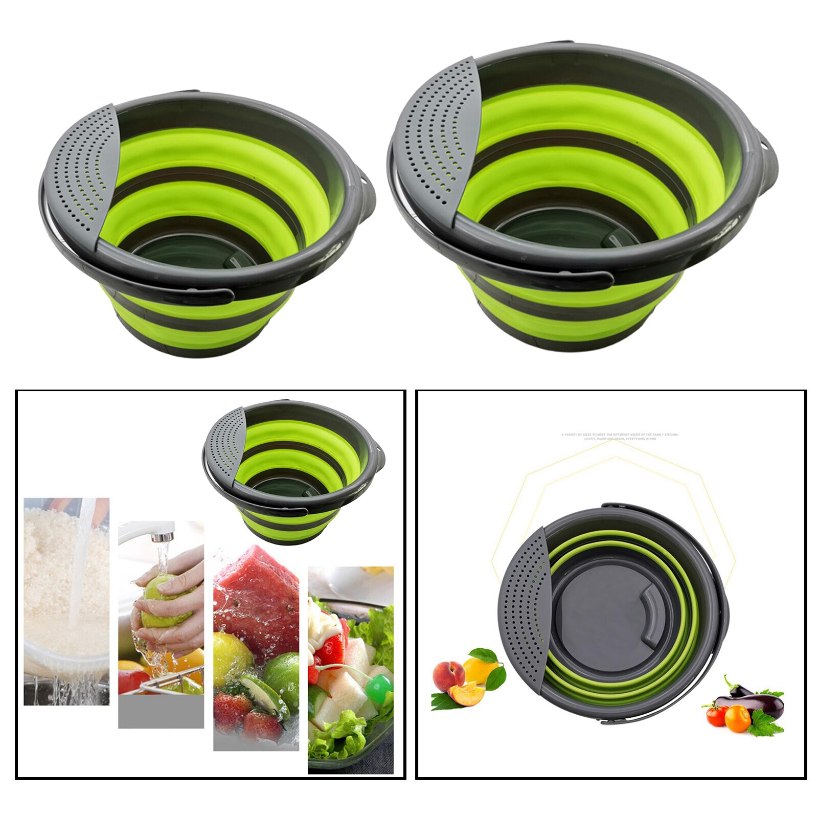 Collapsible Bucket, Foldable Bucket for House Cleaning, Durable Gardening Bucket