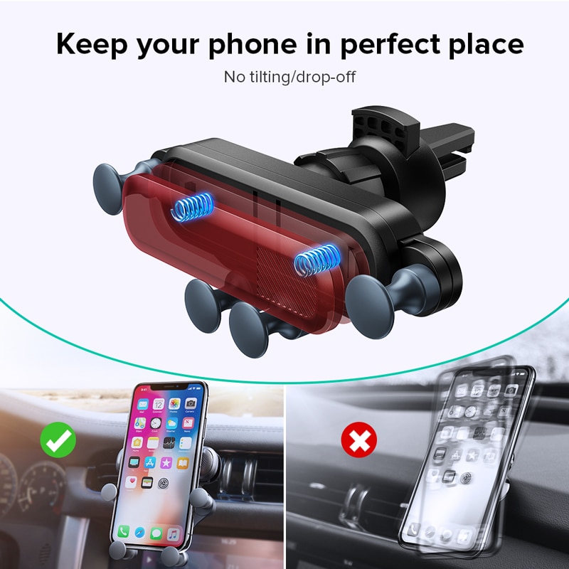 Getihu Gravity Auto Telefoon Houder Air Vent Clip Mount Geen Magnetische Mobiele Ondersteuning Mobiele Stand Voor Iphone X Xiaomi Smartphone in Auto