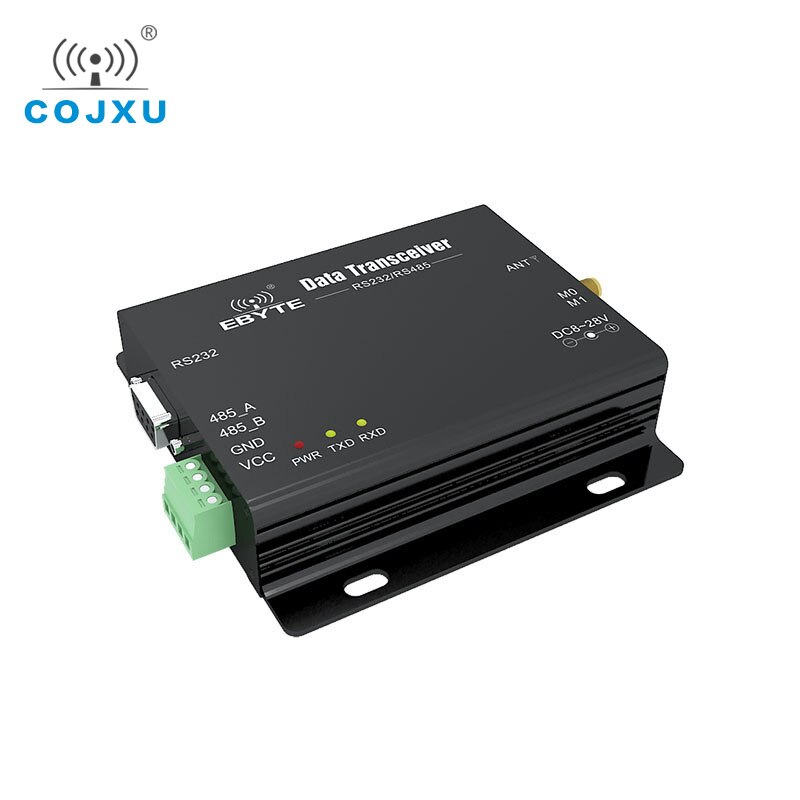Módulo receptor rf de larga distancia con RS485 RS232, transmisor-receptor de datos inalámbrico de alta potencia 433M 3km, COJXU completo y doble 1W