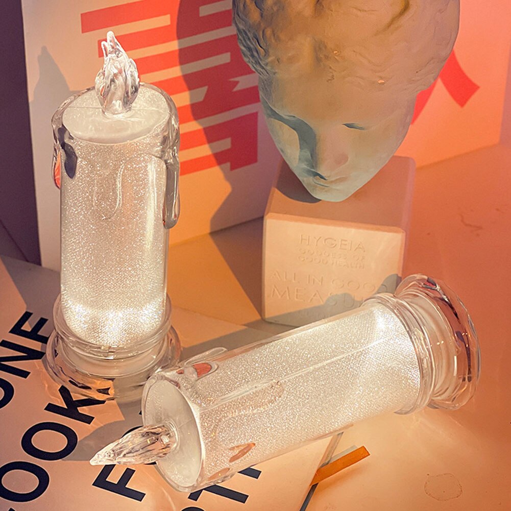 Photo studio flameless led light simulation candle electronic lamp photo backdrop props party lights home decoration