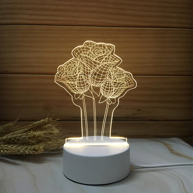 3D Led Lamp Creatieve 3D Led Night Lights Novelty Illusion Night Lamp 3D Illusion Tafellamp Voor Thuis Decoratieve Licht