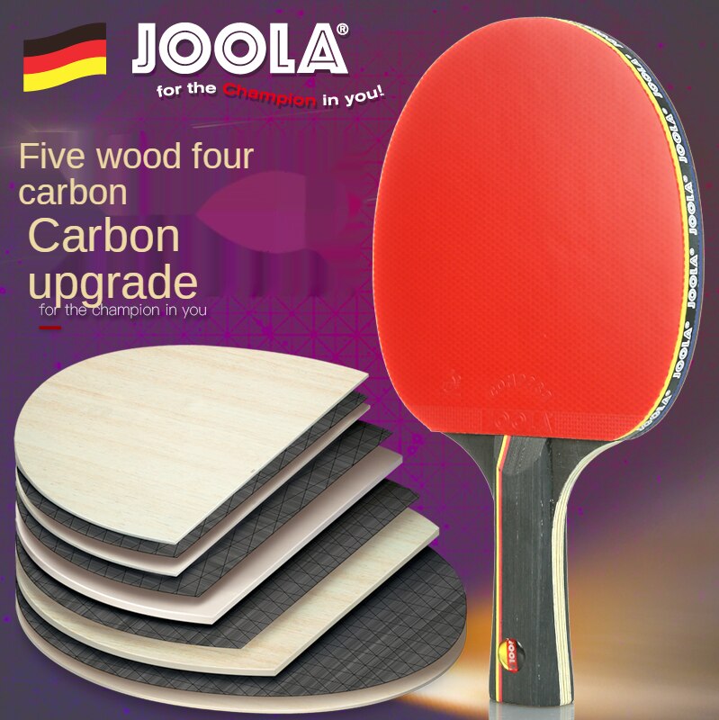 Joola Carbon 5 Star Tafeltennis Racket Voor Offensieve Rackets Sport Racket Ping Pong Raquete Puistjes In