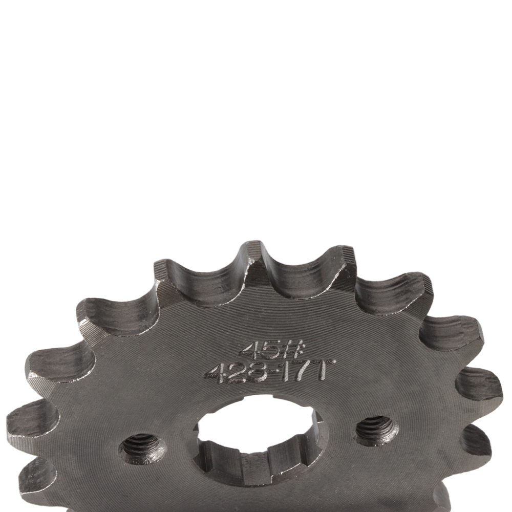 428 Motocicleta de cadena 428 # Piñón delantero de motor con dientes de 20mm y 17T para ATV Go Kart, Scooter Eléctrico, motocross, accesorios para moto de cross