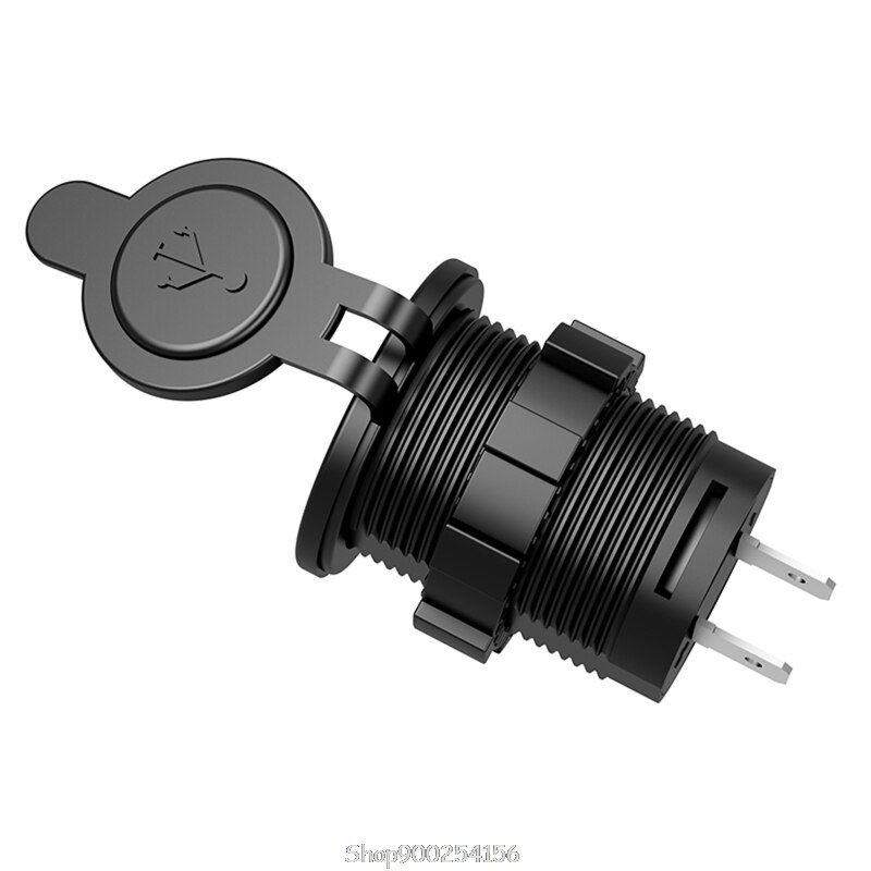 IP66 Water Proof 12V DC 2 USB Motorcycle Cigarette Lighter Socket Charger Connector and Fuse Converter Plug O15 20