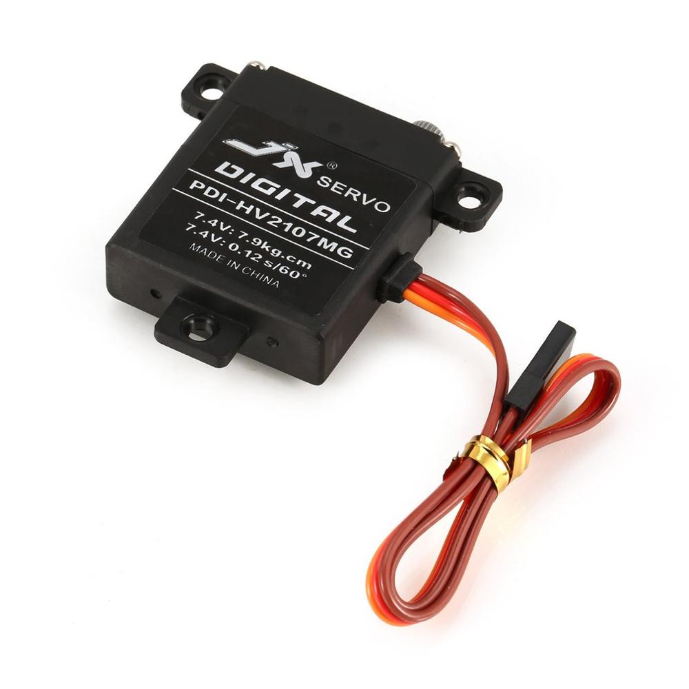 JX PDI-HV2107MG-Servo Digital de engranaje de Metal para avión de ala fija, 7,9 kg, 4 Uds.