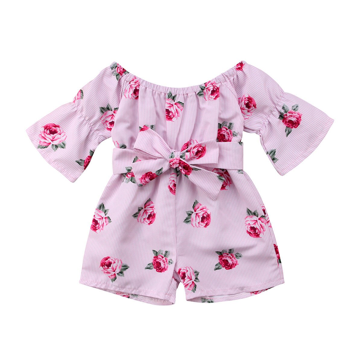 Meisje Jumpsuits 6M-5Y Ons Kids Baby Meisje Romper Bloemen Jumpsuit Sunsuit Zomer Outfits Kleding