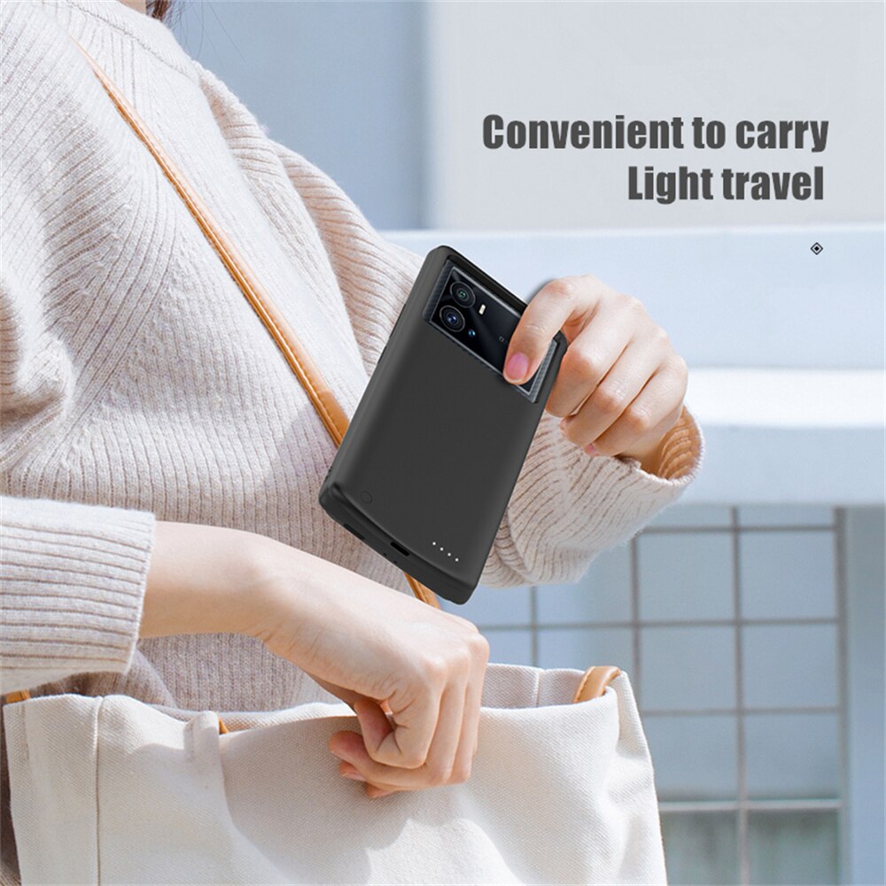 Portable Power Bank Case For VIVO IQOO 9 9 Pro Battery Charger Cases 6800mAh External Charging Battery Powerbank Shockproof Case
