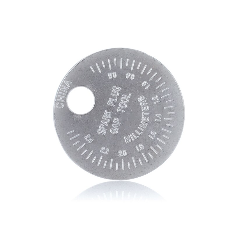 1Pc Bougie Staafkaliber Meting Tool Coin- Type 0.6-2.4Mm Range Bougie Gage Kaliber meten Mini