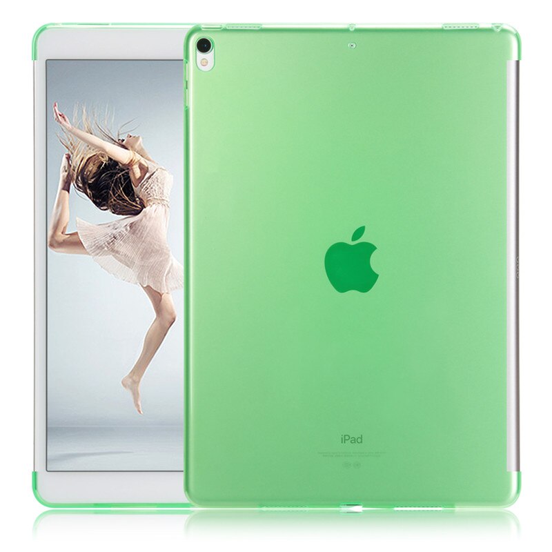 For ipad air 3- deksel, for ipad pro 10.5 -tommers deksel ultra slim myk tpu-deksel for ipad 10.5 , bakdeksel for ipad 10.5: Grønn