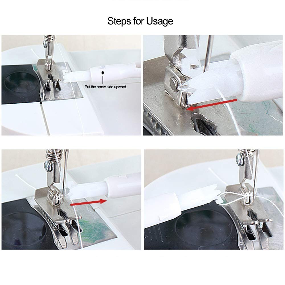 3pcs Machine Needle Inserter Automatic Threader Sewing Threading Tool for Sewing Machine IQ6