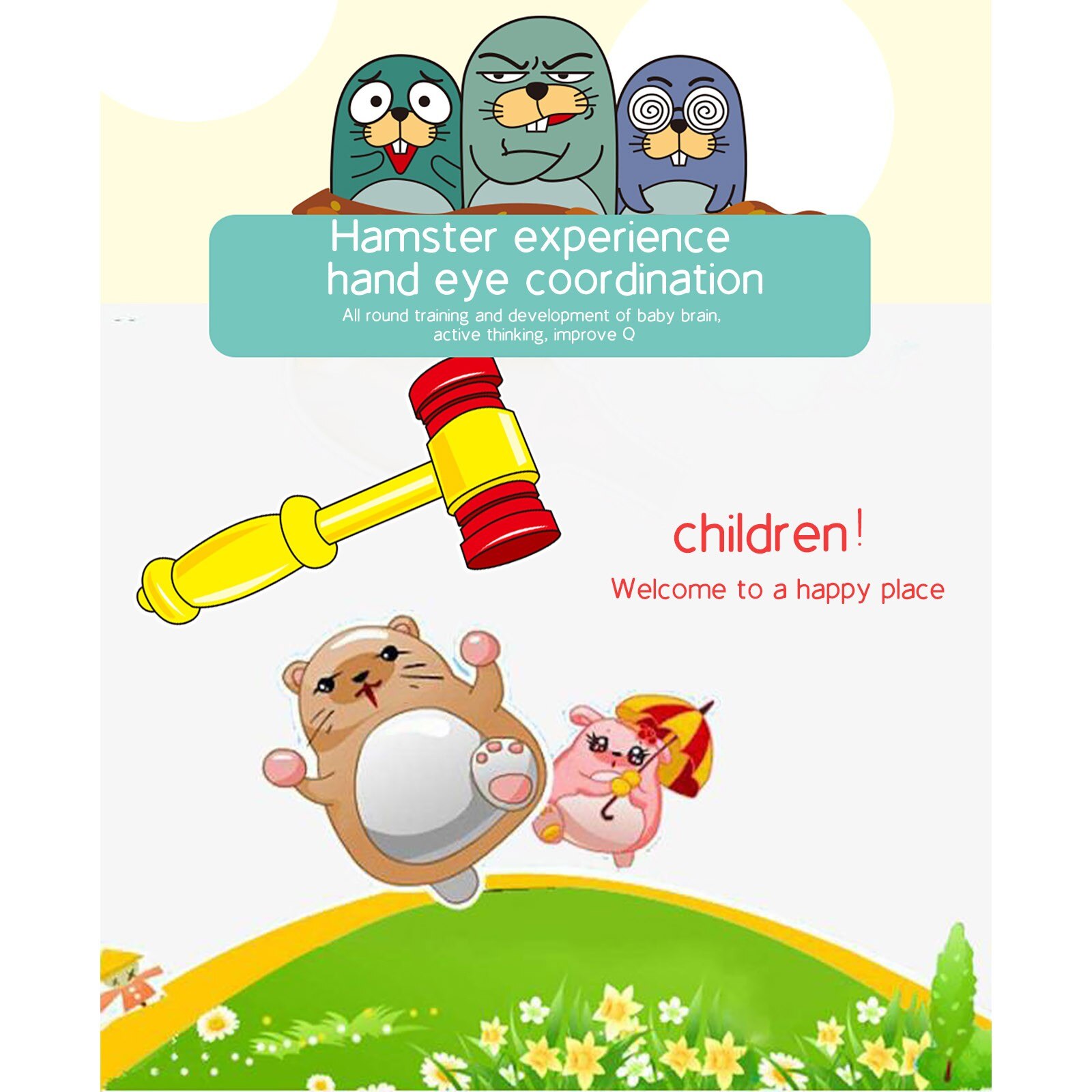 * Kinder Licht Musik whac-a-mole Spielzeug Multifunktionale Spielen Hit Hämmern Spiel Bildungs Interaktive Spielzeug Kleinkind Baby