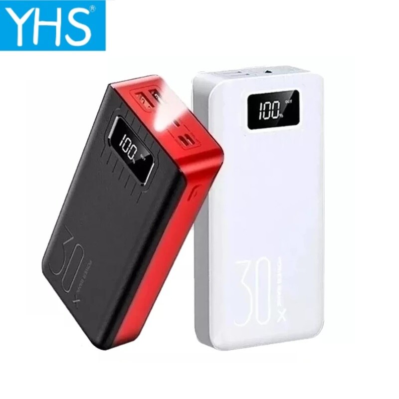 50000 mah micro usb power bank, large capacity, led indicator, portable external battery charger for smartphones, iphone 12 pro plus