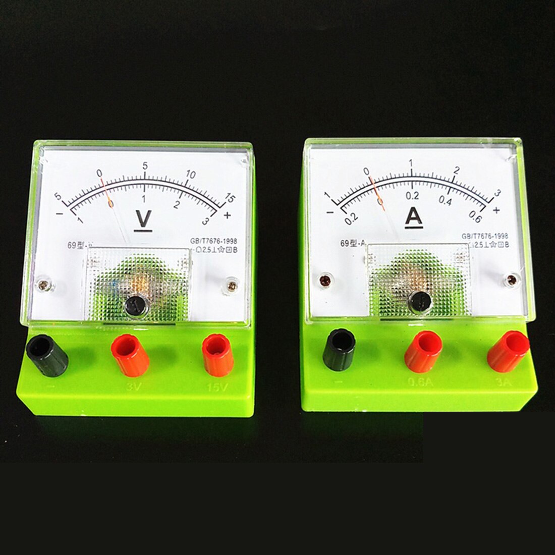DIY Ammeter Voltmeter Volt Meter Physical Electrical Circuit Experiment Equipment For School