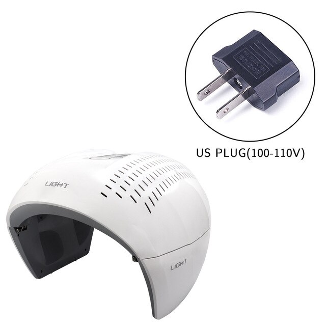 Profession 7 couleur PDT LED Photon lampe de luminothérapie peau serrer rajeunissement anti-rides acné soins du visage dispositif de beauté: US PLUG