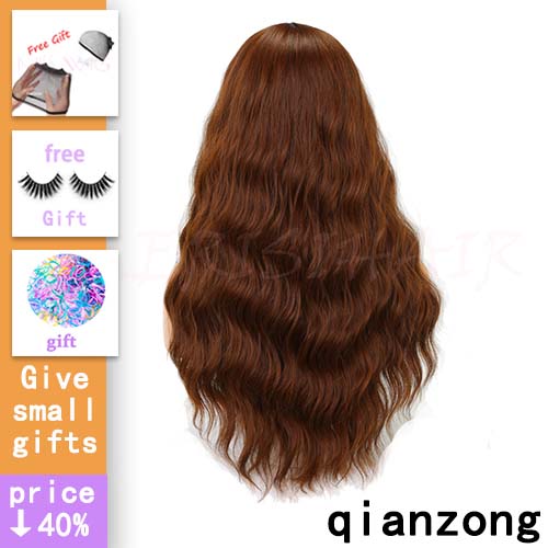 Miss Pruik Lange Golf Pony Zwart Bruin 8 Kleuren Beschikbaar Pruiken Voor Vrouwen Synthetisch Haar Hoge Temperatuur Fiber: #31