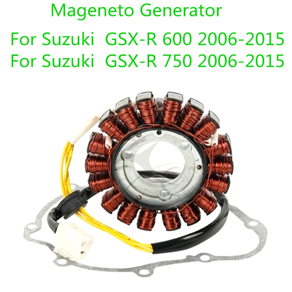 Bobina y Junta de estator para motocicleta, generador de magneto para Suzuki GSXR600 750 GSXR 600 06-15 2006