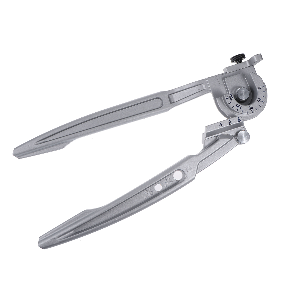 Handheld Tube Bender Bending Tool Manual Elbow Tool for Copper Aluminum Steel Pipe Air Conditioning Tube 10/12mm (Silver)
