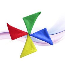 50 pièces écharpe quatre couleurs accessoires magiques écharpe quatre couleurs écharpe décoloration étape magique écharpe magique Simple accessoires de magie