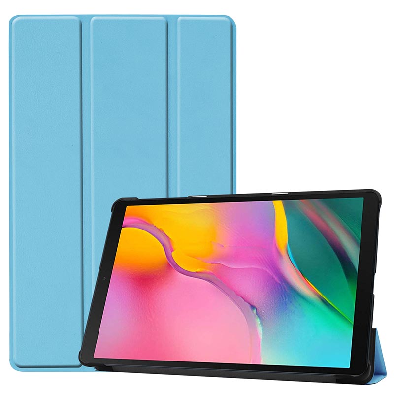 For Samsung Galaxy Tab A 10.1 inch Case Ultra Slim Leather Magnetic Stand Cover For Samsung Tab SM-T510 SM-T515 Funda Capa: Sky blue