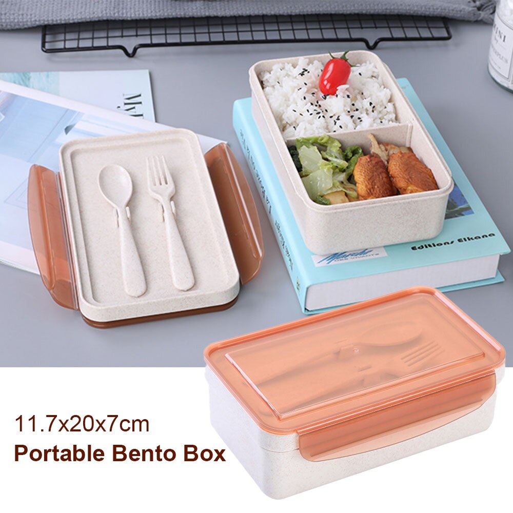 Food Container Portable Lunch Box Stainless Steel Bento Box Lunch Leakproof With Compartments For Kids School Kitchen Tableware: G214233A