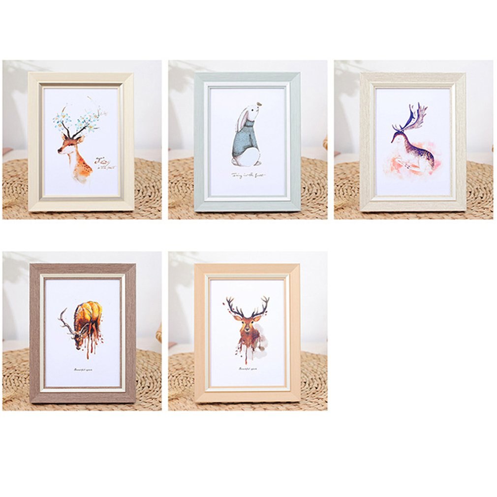 Moderno simples e fresco photo frame configurar 5 Polegada 6 Polegada 7 Polegada 8 Polegada 10 Polegada a4 quadro de imagem da parede moldura da foto