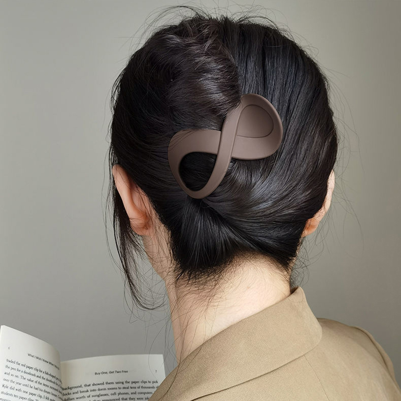 Trend PC Hair Clip Simple 8-shaped Infinity Styling Holder Shark Hair Claw Clip Hair Accessories For Women