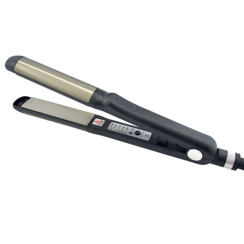 Flat Iron Straightening Iron Hair Straightener Ceramic Coating Plate Straightening Salon Tool: Default Title
