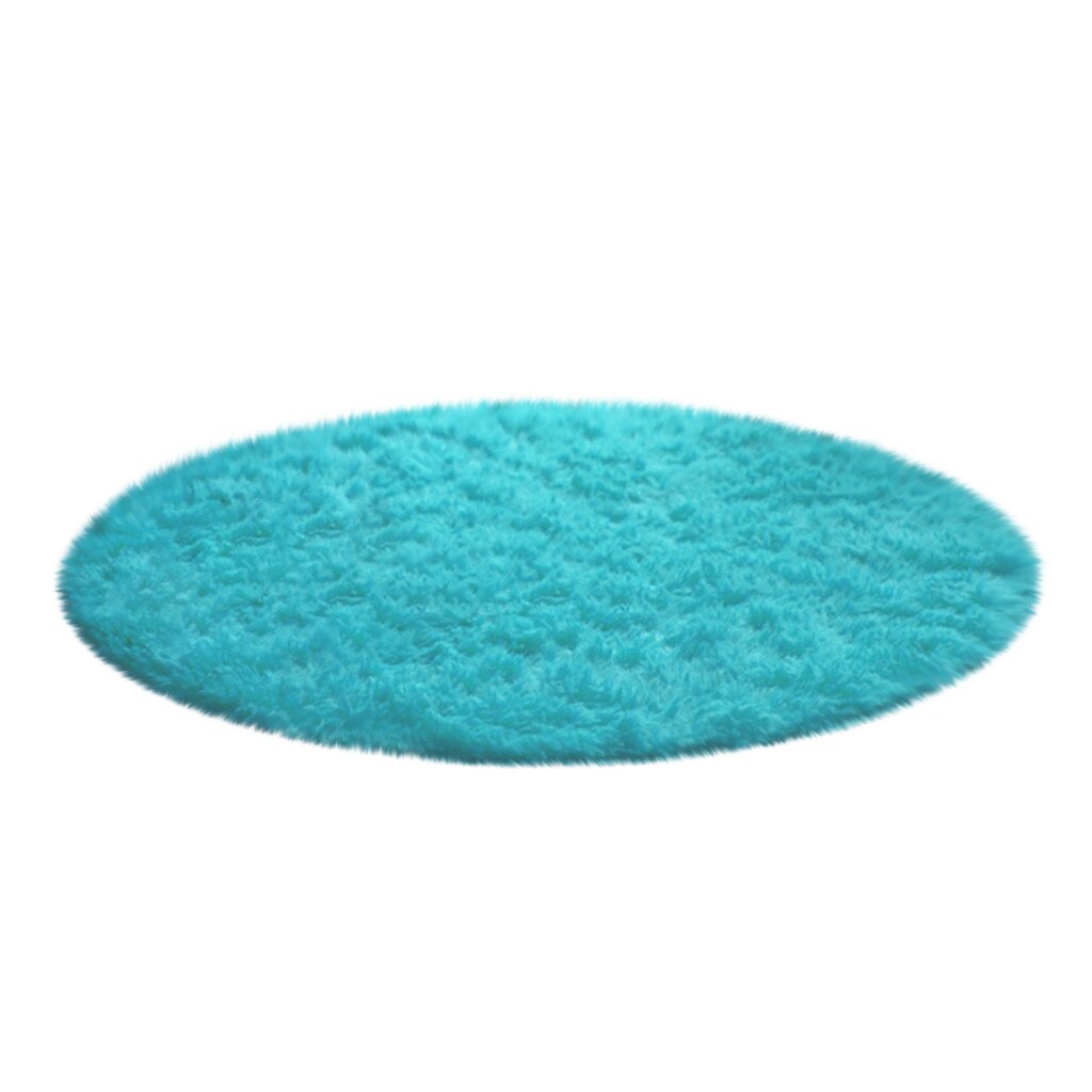 Computer Chair Upholstery Area Rug mats Fluffy Round Alfombra for Living Room Faux Fur Carpet Kids Bedroom Plush Shaggy: A