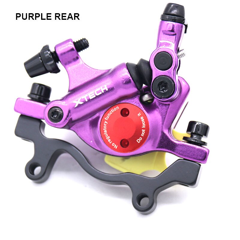ZOOM XTECH-pinzas de freno de disco hidráulico HB100 para bicicleta de montaña, delanteras y traseras, 120/140/160/180MM, MT200 M315: Purple Rear