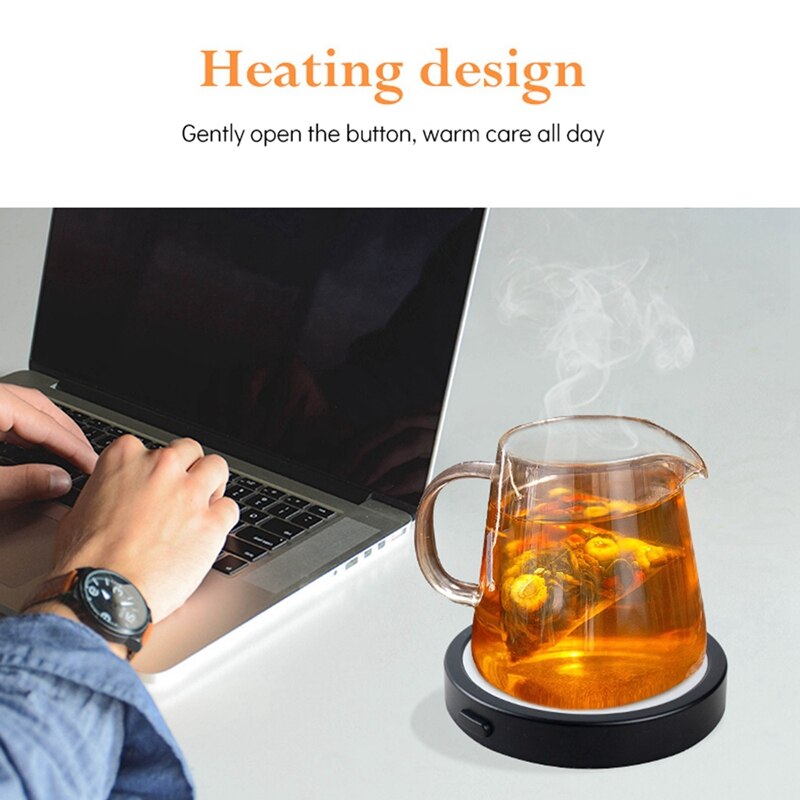 Gadget chauffant USB, coussinet de tasse mince, pour boisson au café ou au thé, plateau chauffant USB, fournitures pour la maison et le bureau