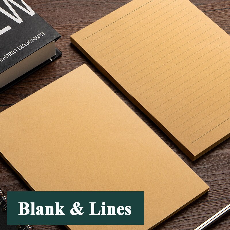 50 100 sheets A4/B5/A5 Vintage Kraft paper Writing Letter Stationery Romantic Note craft Paper painting packaging paper