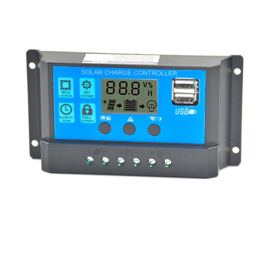 Solar Panel Regulator Charge Controller USB 30A 12V-24V + Anderson ...