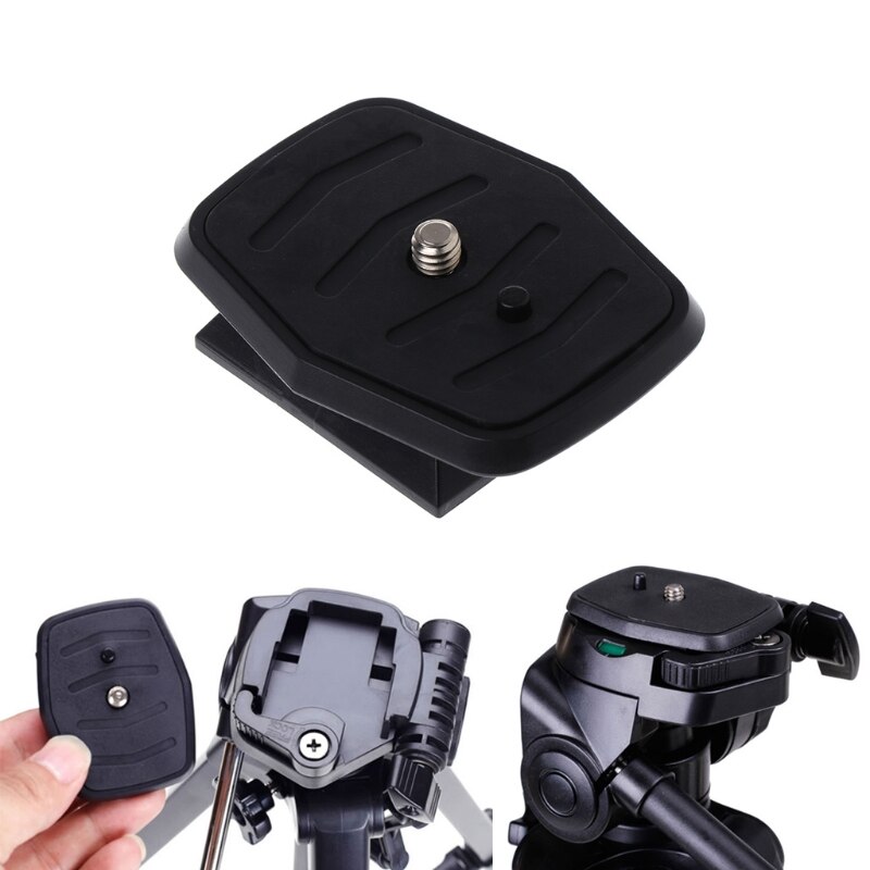 Adaptateur universel de vis de trépied de QB-4W de plaque de dégagement rapide pour YUNTENG Velbon Sony