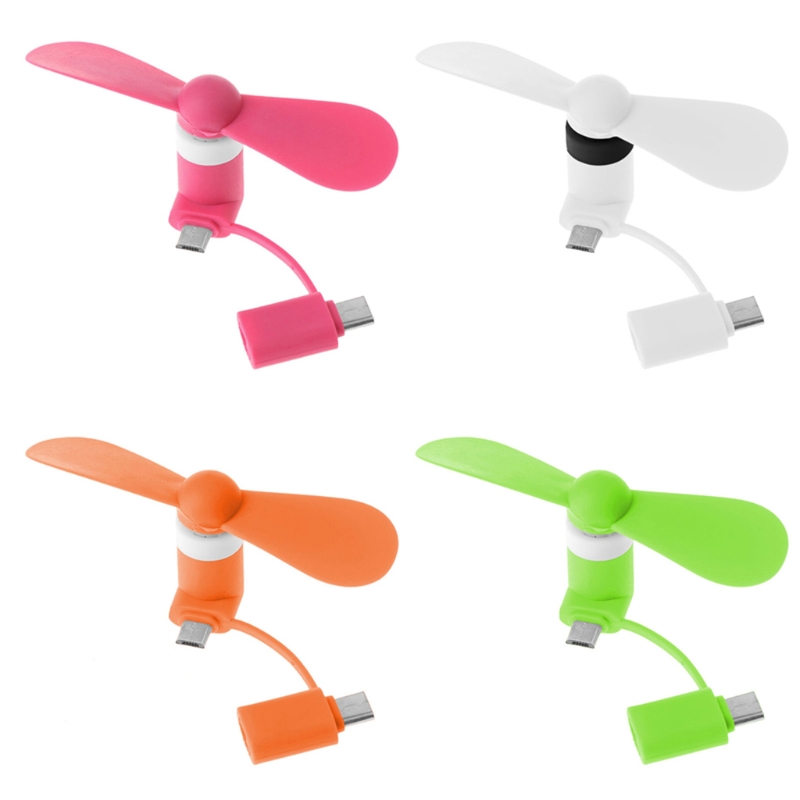 Travel Portable Cell Phone Mini Fan Type-C Micro USB Cooling Cooler For Androids Phones Fans